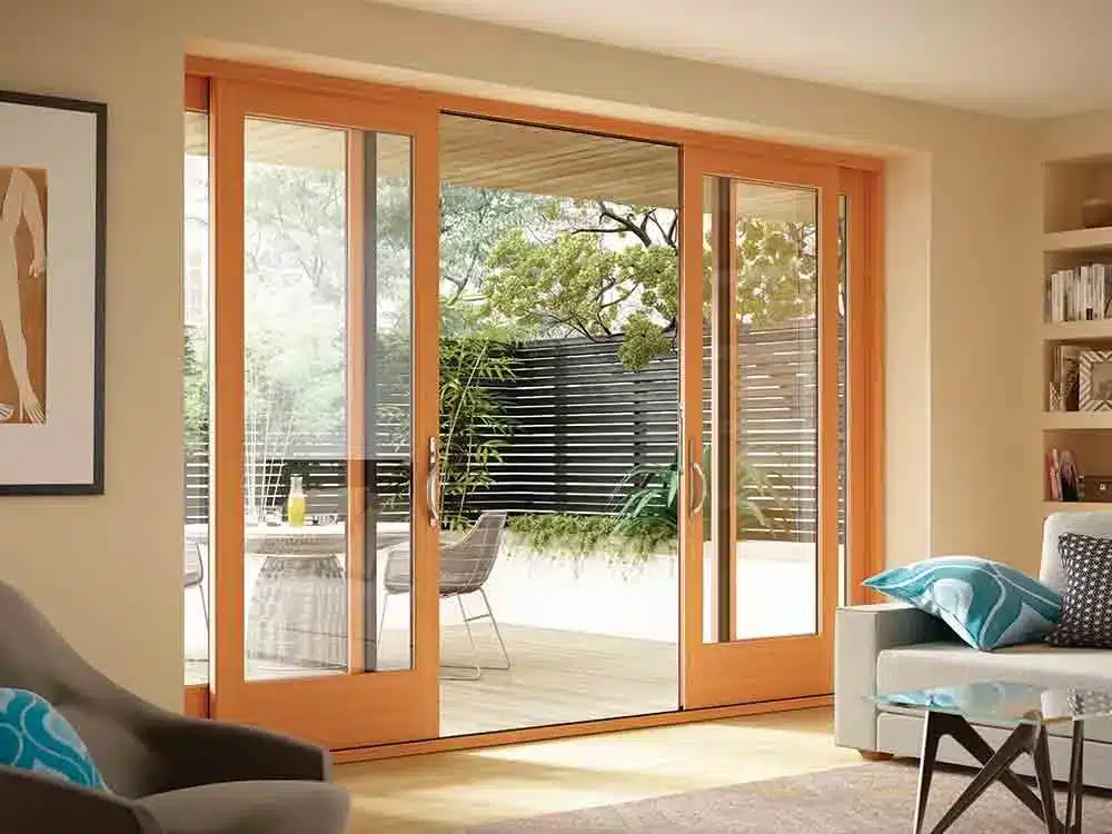 view of a sliding glass door