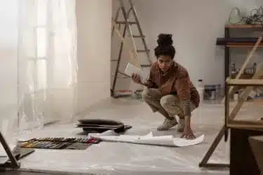 East Providence consultant planning color palettes during renovation project