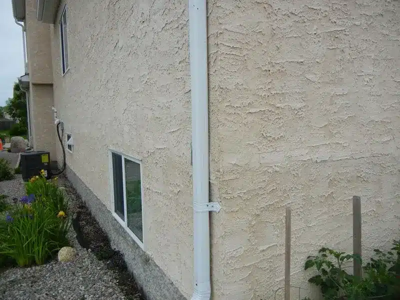 exterior stucco on a wall