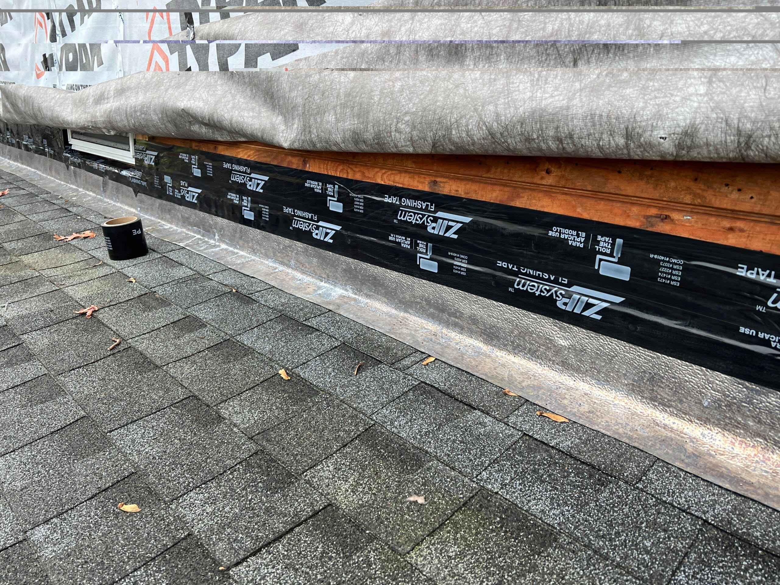 roof flashing detail air barrier continuity waterproofing roof underlayment Rhode Island contractor