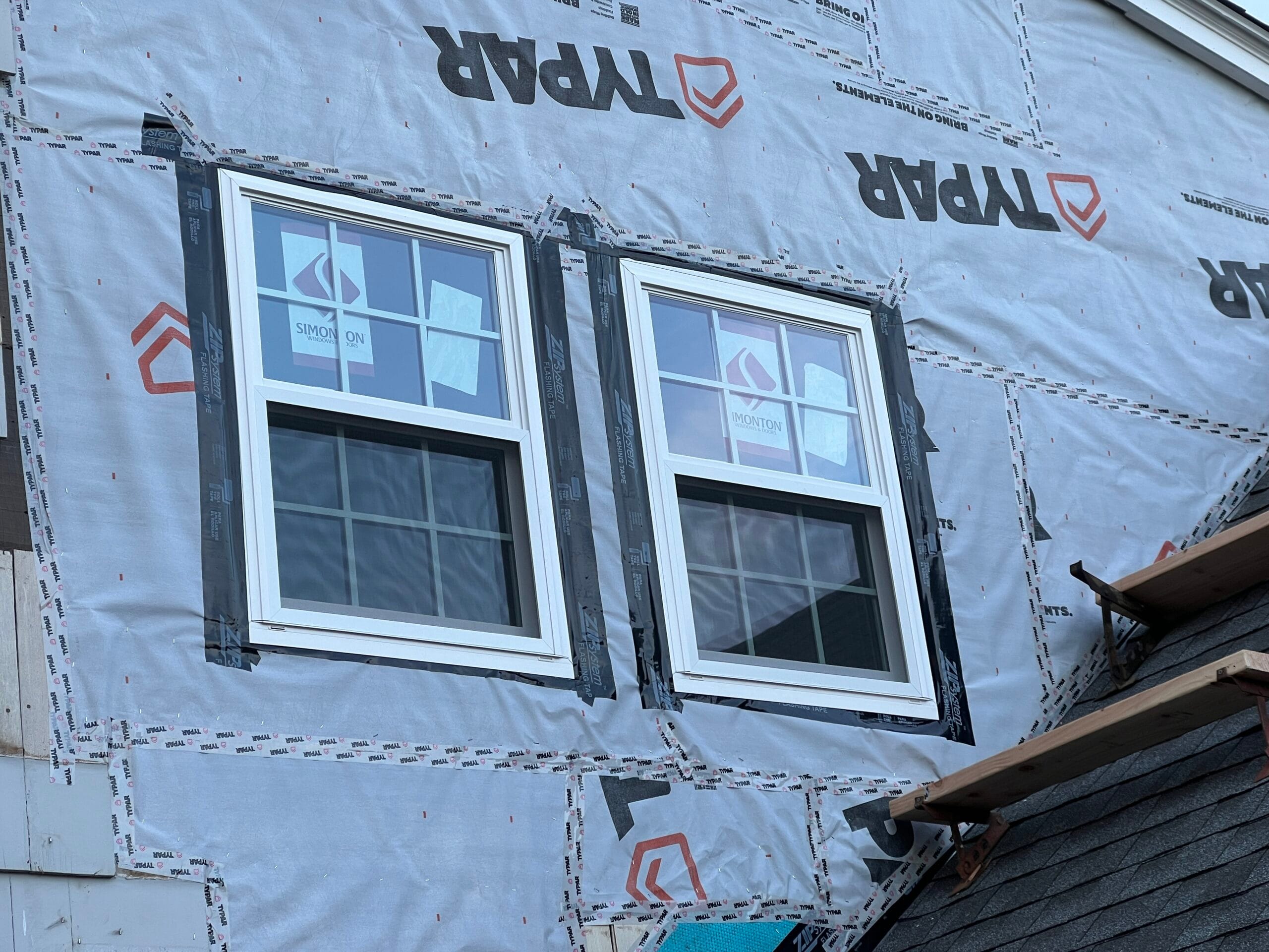 window flashing installation vapor barrier building envelope Rhode island contractor