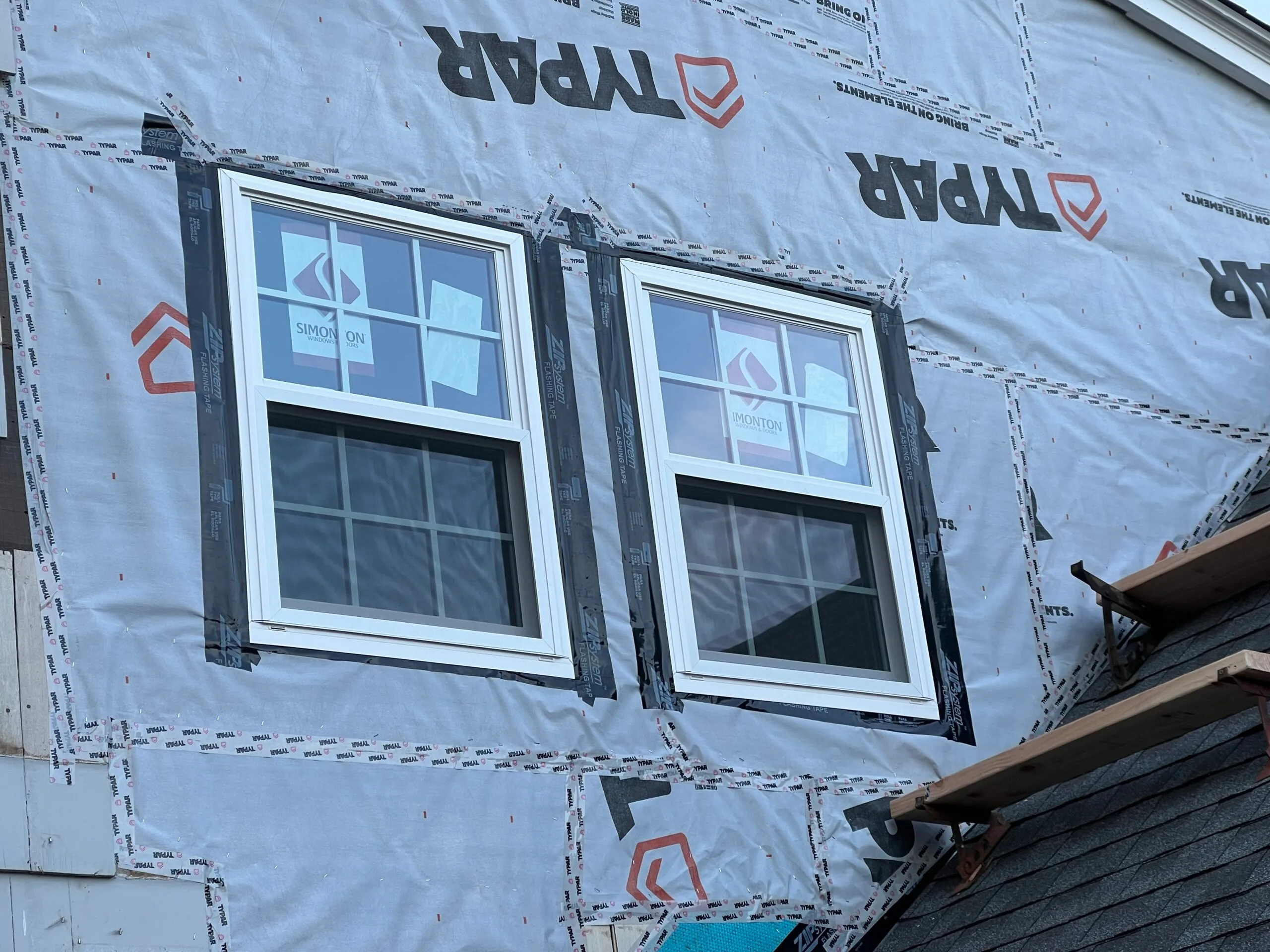 window replacement flashing installation vapor barrier building envelope Rhode island contractor
