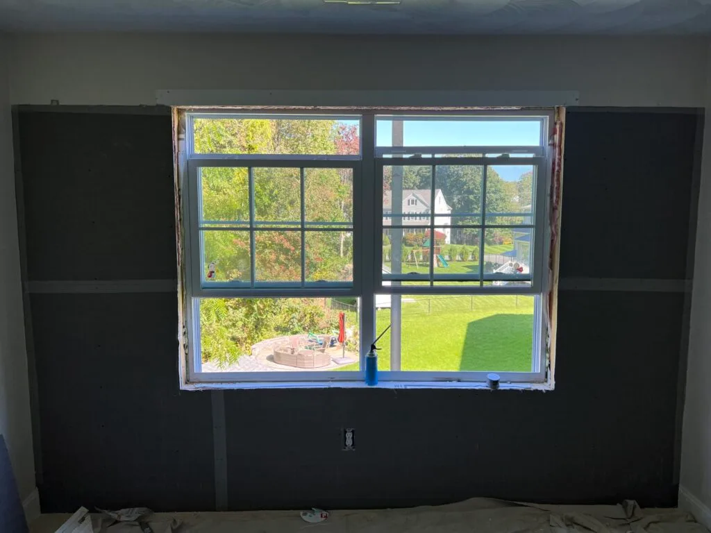 installed replacement window interior energy efficient glazing