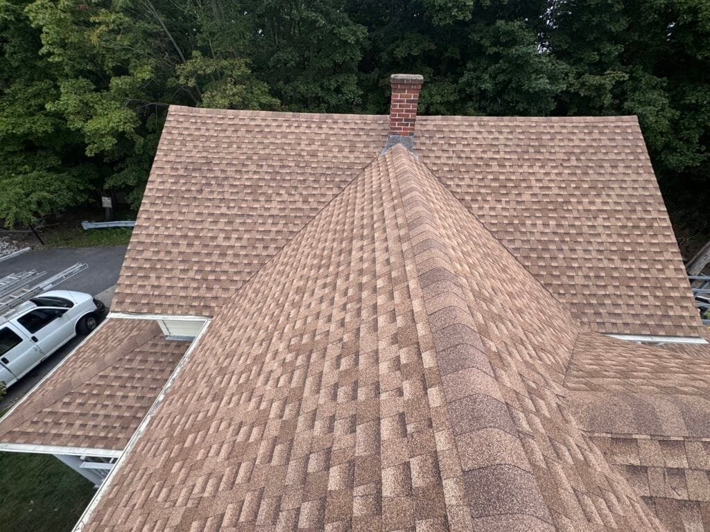 A finished GCR architectural shingle roof in Rhode Island.