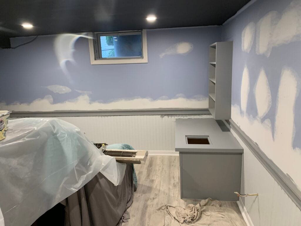Basement bathroom built by GCR.